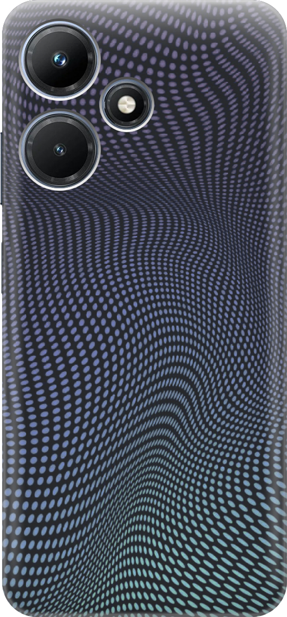 

Силиконовый чехол на Infinix Hot 30i, Синий;черный, 159402