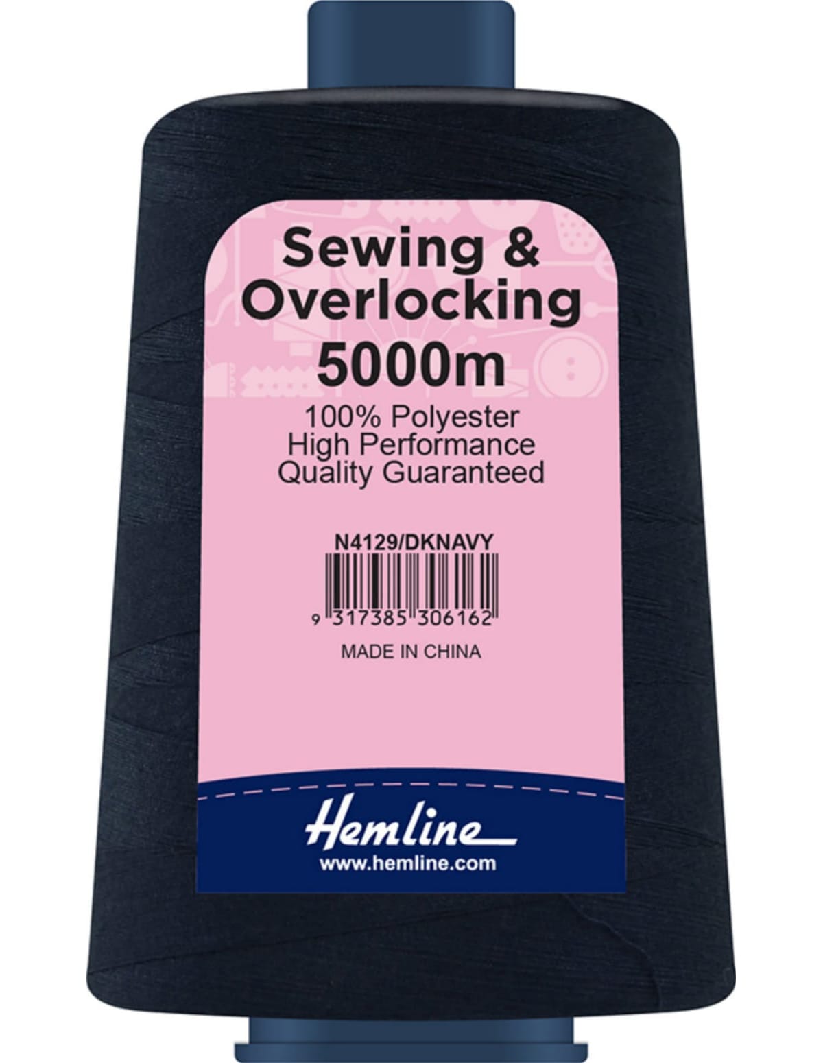 

Нить универсальная Hemline для шитья и оверлока, темно-синий
