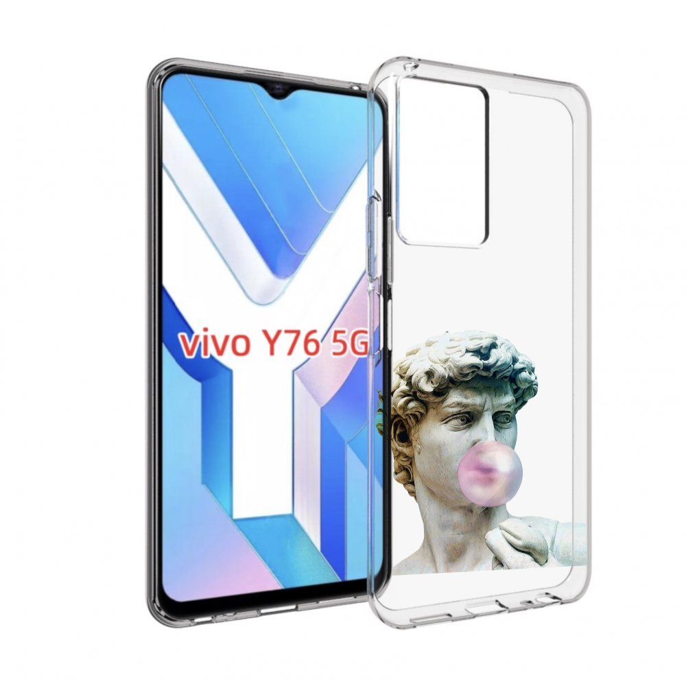 

Чехол MyPads статуя-с-жвачкой для Vivo Y76 5G, Прозрачный, Tocco