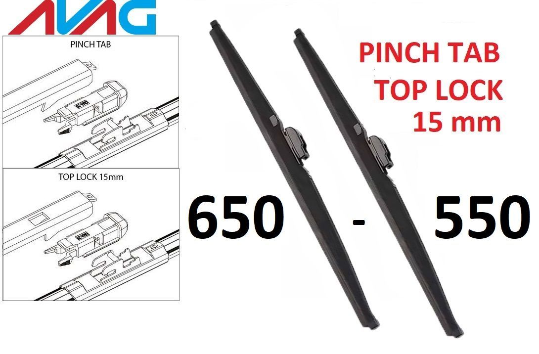 

Щётки зимние AVAG 650-550 мм (Pinch Tab;Top lock), 650мм+550мм