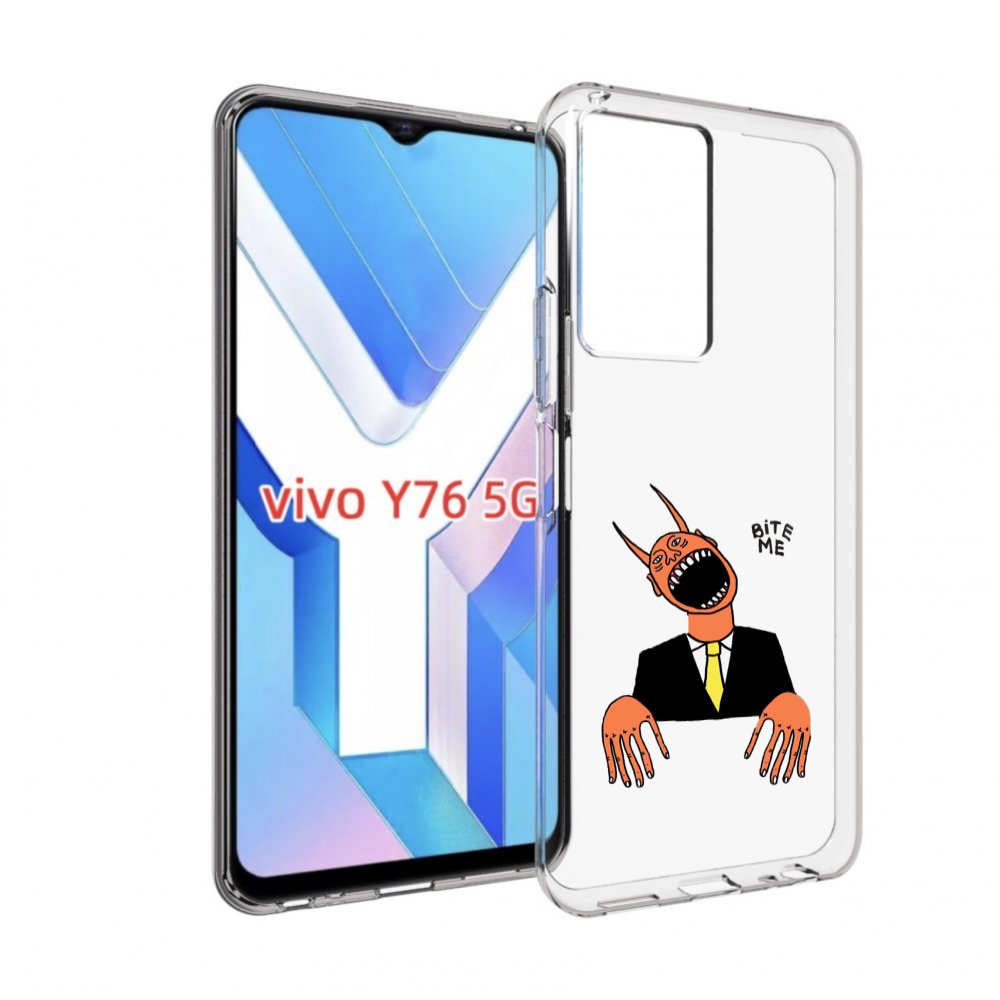

Чехол MyPads странный чертик с длинными пальцами для Vivo Y76 5G, Прозрачный, Tocco