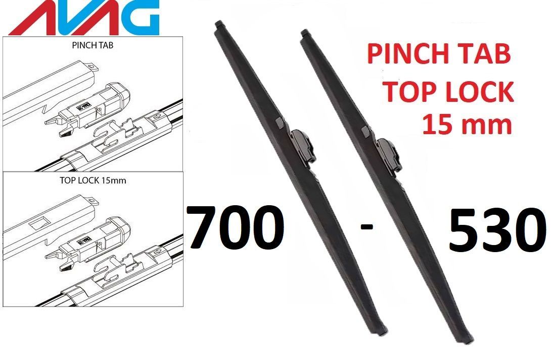 

Щётки зимние AVAG 700-530 мм (Pinch Tab;Top lock), 700мм+530мм