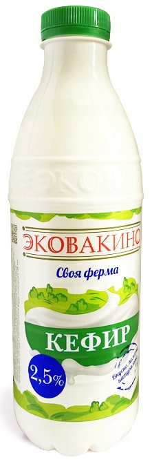 

Кефир Эковакино 2,5% 470 мл
