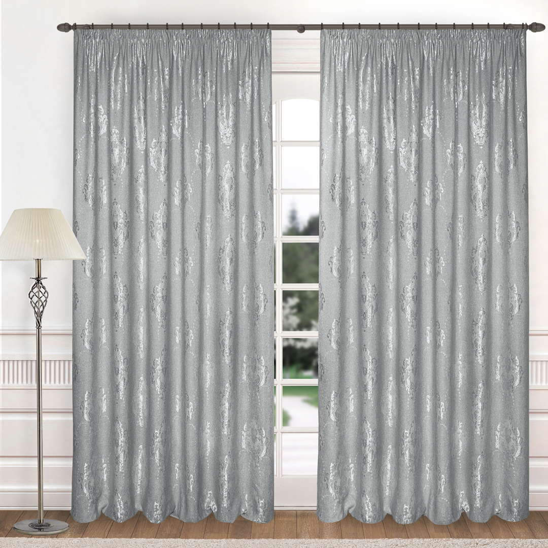 

Шторы VS-Style К342-10 серебро 150х240 см 2 шт, VS-Style К342-10 серебро