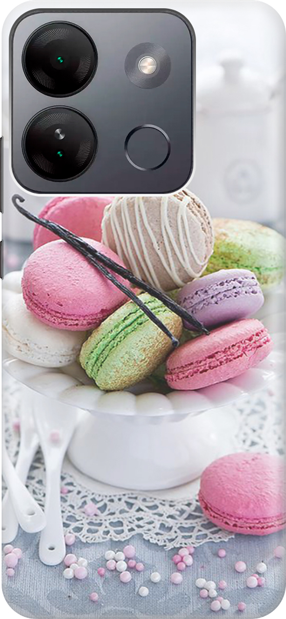 

Силиконовый чехол на Infinix Smart 7 HD, Белый;зеленый;розовый, 159425