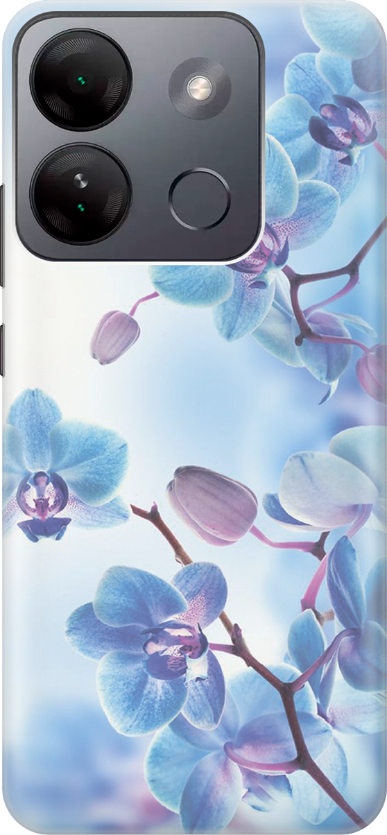 

Силиконовый чехол на Infinix Smart 7 HD, Голубой;серый, 159430