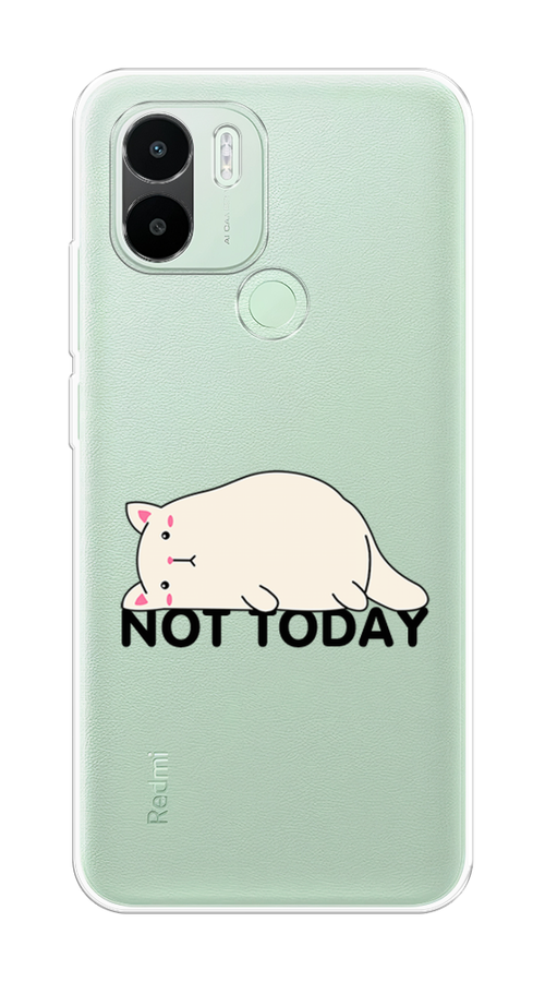 

Чехол на Xiaomi Redmi A1+/Redmi A2+ "Cat not today", Белый;розовый;черный, 318550-1