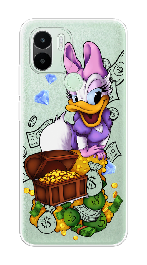 

Чехол на Xiaomi Redmi A1+/Redmi A2+ "Rich Daisy Duck", Коричневый;белый;фиолетовый, 318550-6