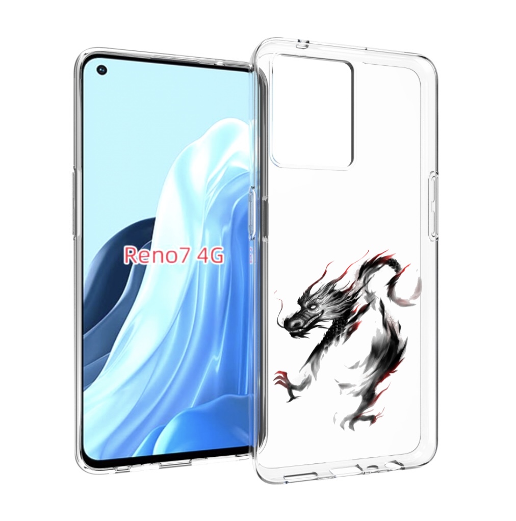 

Чехол MyPads черный дракон для OPPO RENO 7 4G, Прозрачный, Tocco