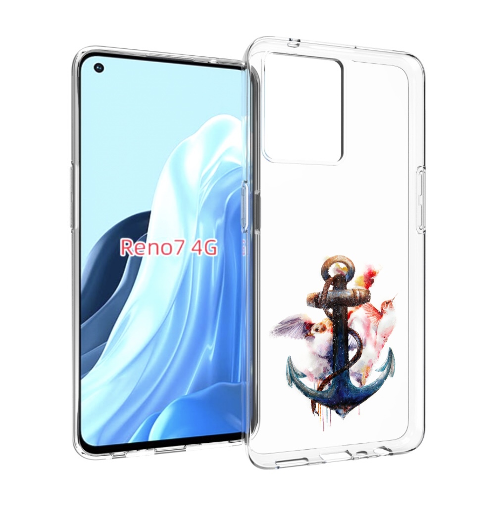 

Чехол MyPads якорь с птицами для OPPO RENO 7 4G, Прозрачный, Tocco