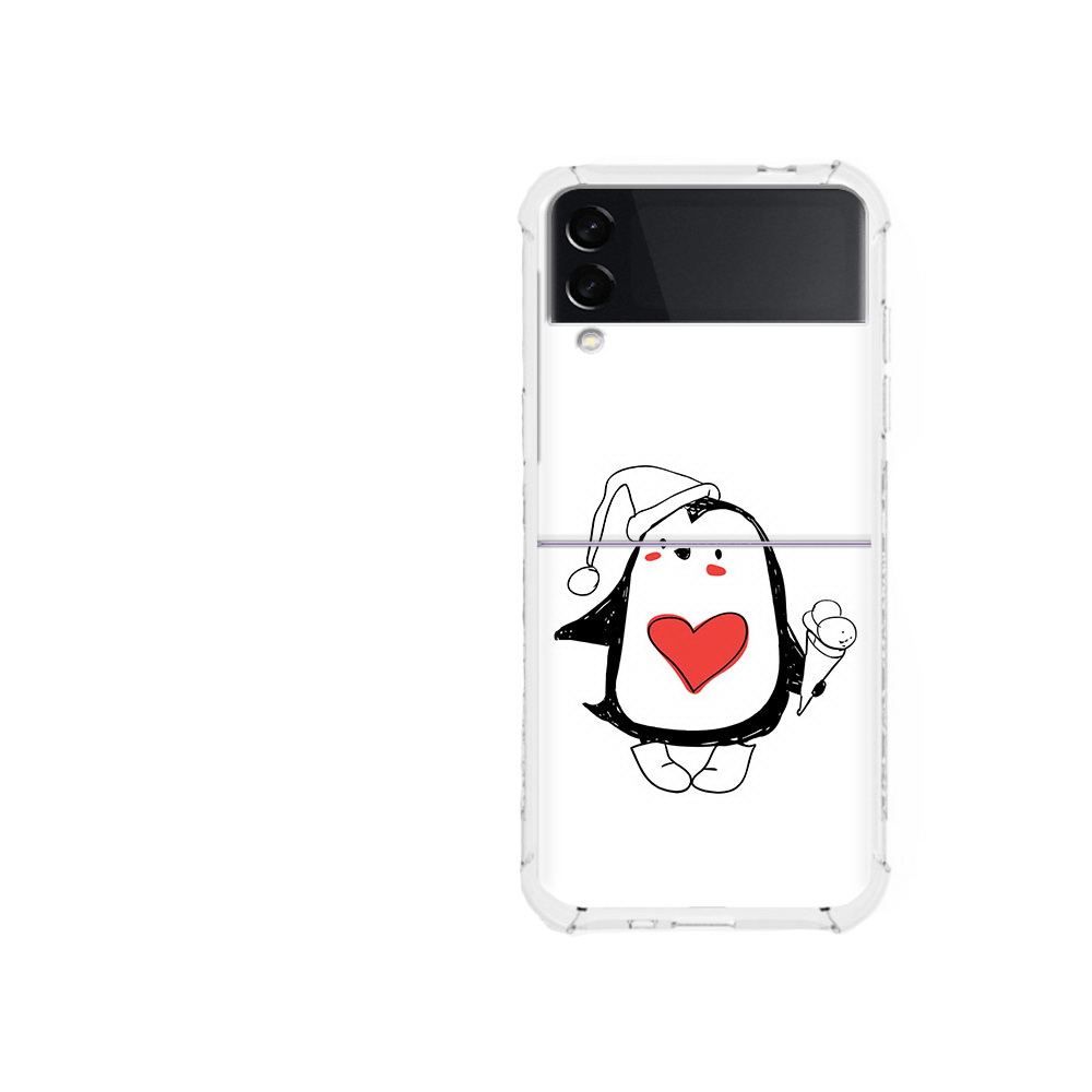 

Чехол MyPads Tocco для Samsung Galaxy Z Flip 3 Пингвин с мороженым (PT226934.584.135), Прозрачный, Tocco