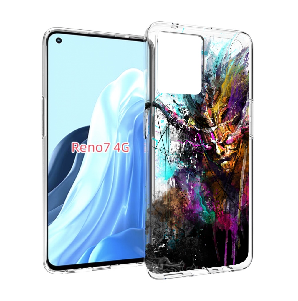 

Чехол MyPads яркий дьявол для OPPO RENO 7 4G, Прозрачный, Tocco