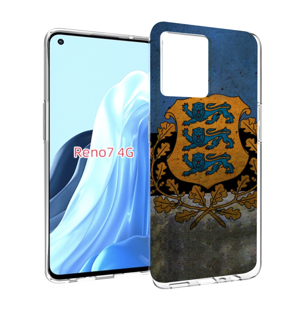 

Чехол MyPads герб флаг эстонии для OPPO RENO 7 4G, Прозрачный, Tocco