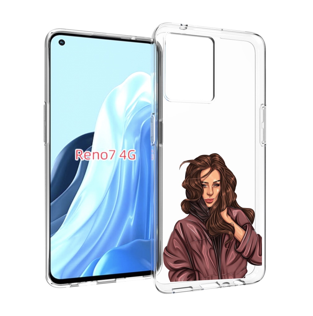 

Чехол MyPads Арт рисунок девушки для OPPO RENO 7 4G, Прозрачный, Tocco