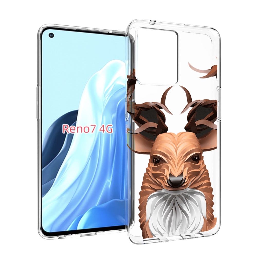 Чехол MyPads 3D-олень для OPPO RENO 7 4G Tocco