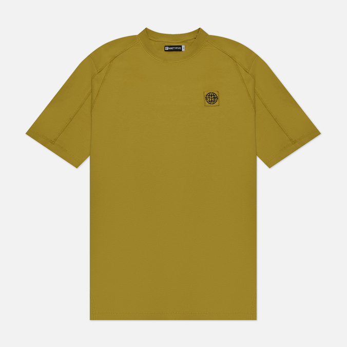 Мужская футболка ST-95 Overdyed Globe Logo жёлтый, Размер XL