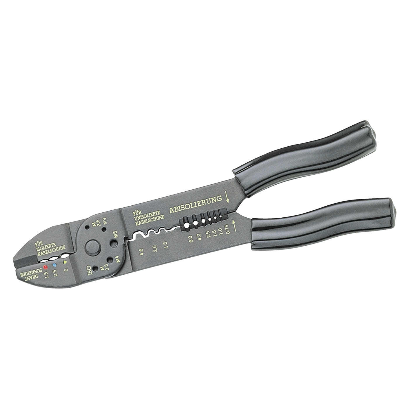 Клещи для обжима наконечников и штекеров NWS 1,5-6,0 мм2 арт.149N-62-235 клещи для обжима телефонных наконечников neo tools