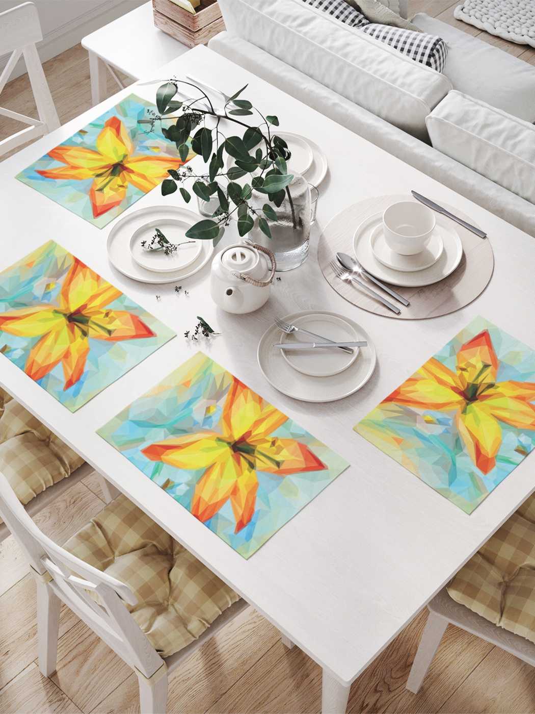 

Комплект салфеток с фотопринтом 46x32 см 4 шт. np_31616 JoyArty