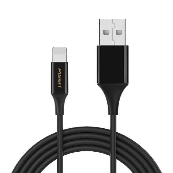 фото Кабель lightning - usb pisen 1 м черный