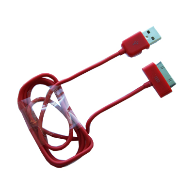 фото Кабель apple 30 pin-usb promise mobile 1 м красный