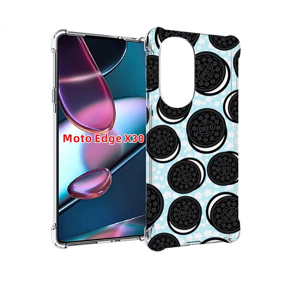 

Чехол MyPads орео печеньки для Motorola Moto Edge X30, Прозрачный, Tocco