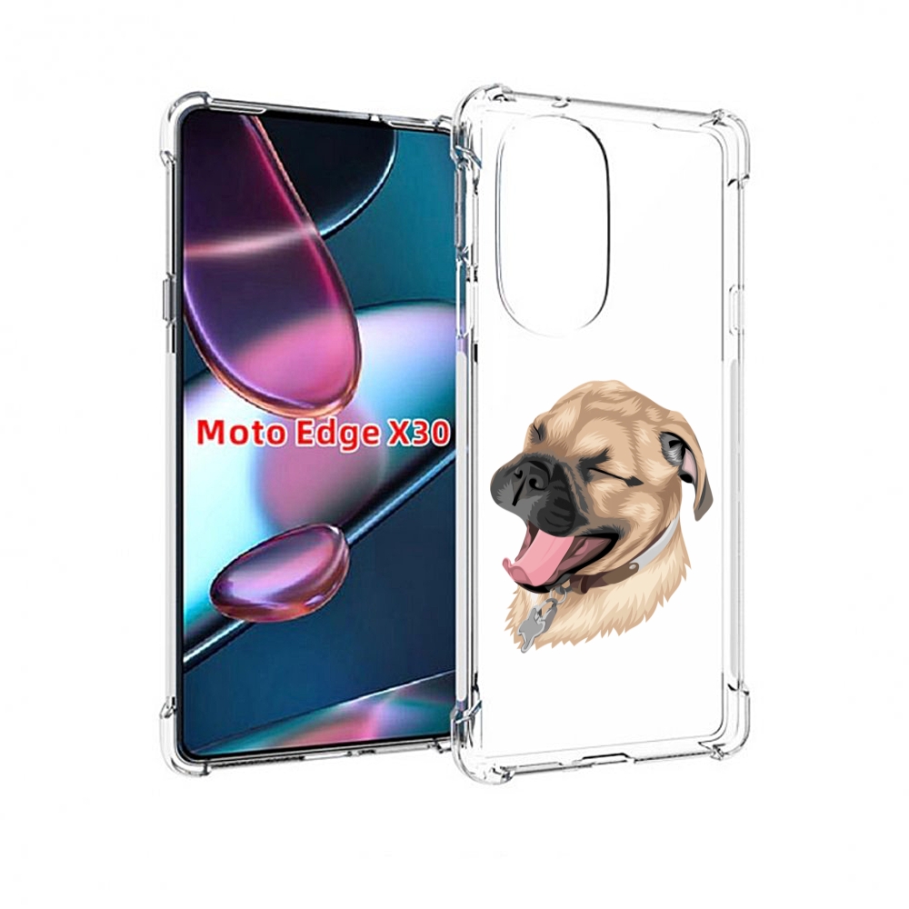 

Чехол MyPads очень-довольная-собака для Motorola Moto Edge X30, Прозрачный, Tocco