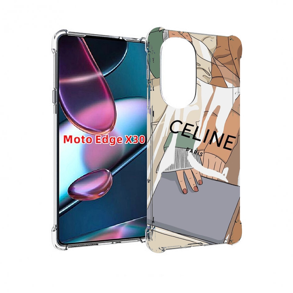 

Чехол MyPads пакет-келин-париж женский для Motorola Moto Edge X30, Прозрачный, Tocco