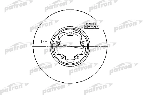 

Тормозной диск PATRON PBD4216