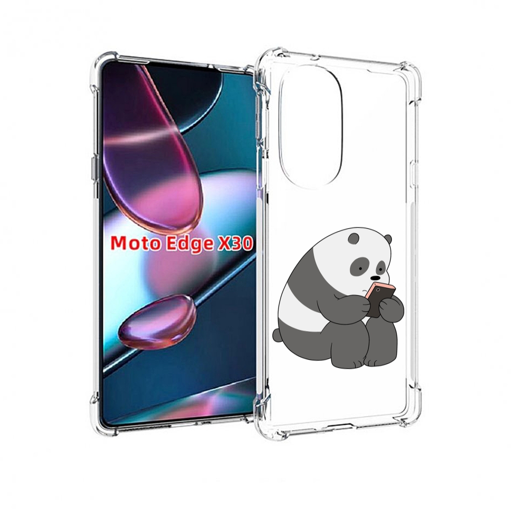 

Чехол MyPads панда-в-телефоне для Motorola Moto Edge X30, Прозрачный, Tocco