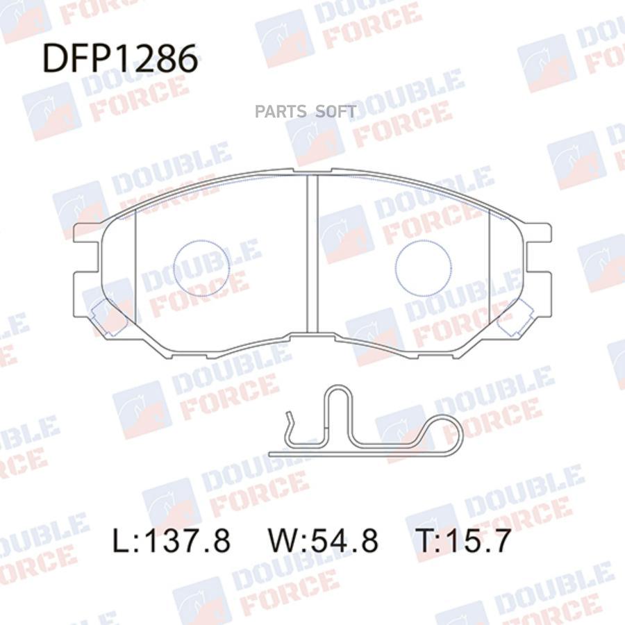 

Тормозные колодки DOUBLE FORCE дисковые DFP1286