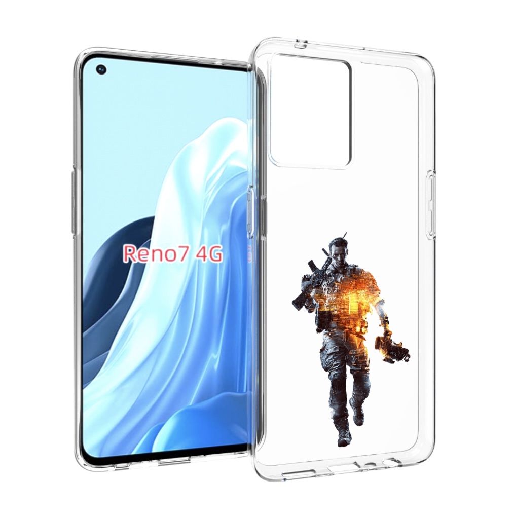 

Чехол MyPads Battlefield-4 мужской для OPPO RENO 7 4G, Прозрачный, Tocco