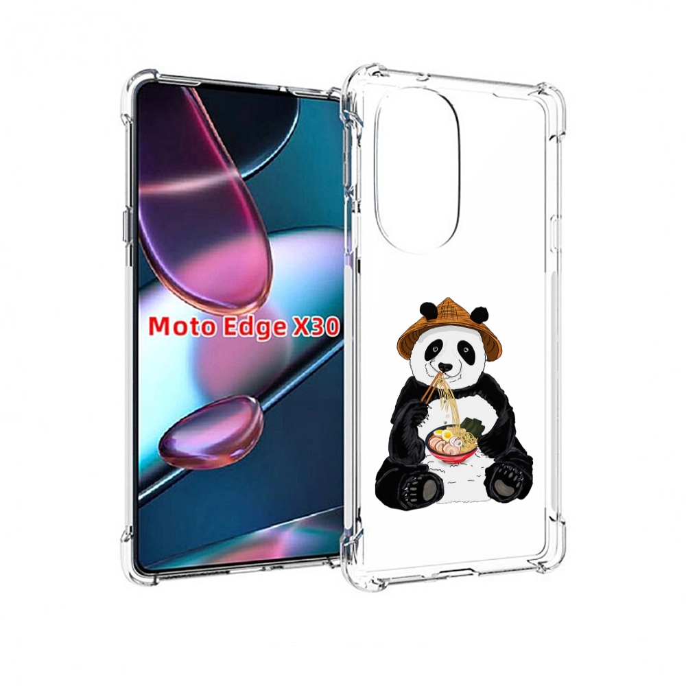 

Чехол MyPads панда-любит-лапшу для Motorola Moto Edge X30, Прозрачный, Tocco