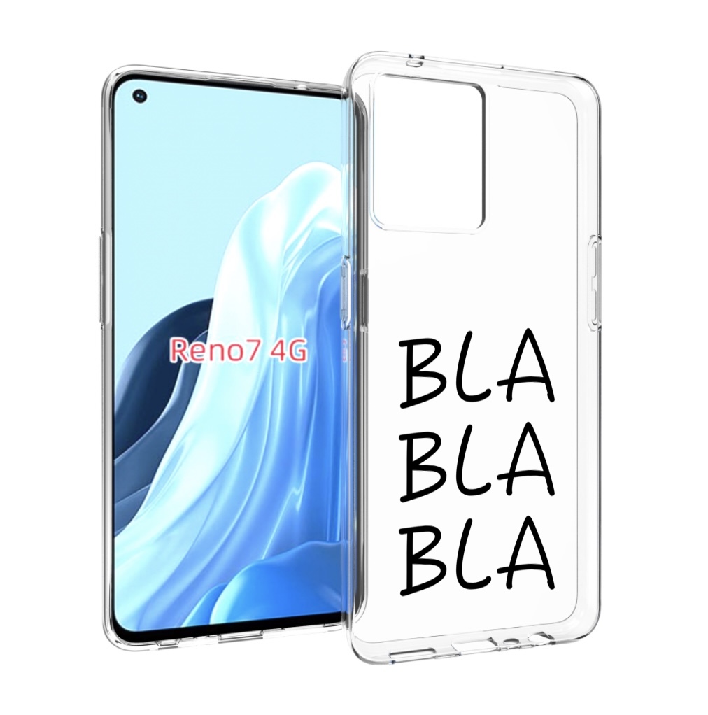 

Чехол MyPads Bla-Bla для OPPO RENO 7 4G, Прозрачный, Tocco