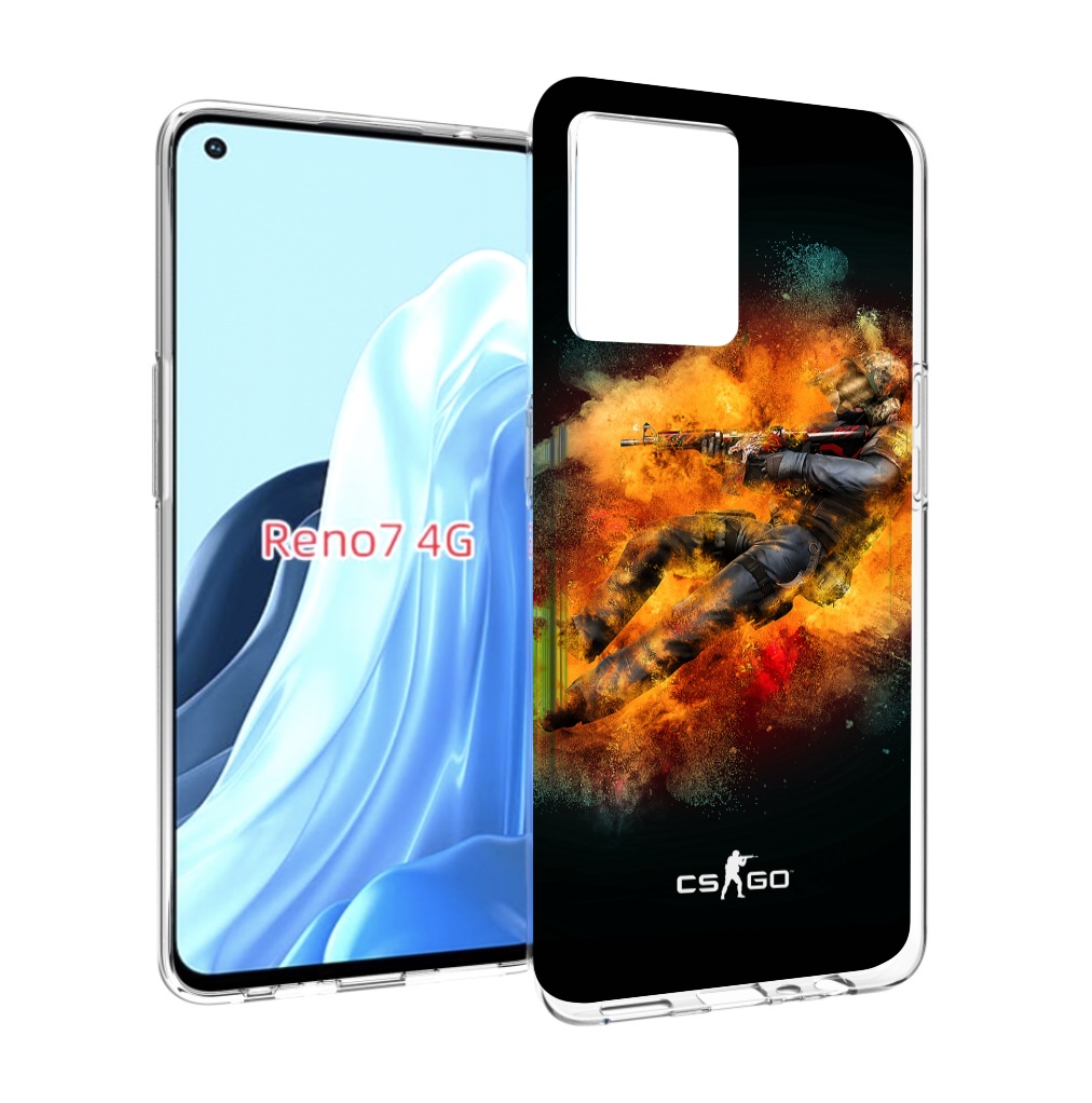 

Чехол MyPads CS-go-Контр-террорист мужской для OPPO RENO 7 4G, Прозрачный, Tocco