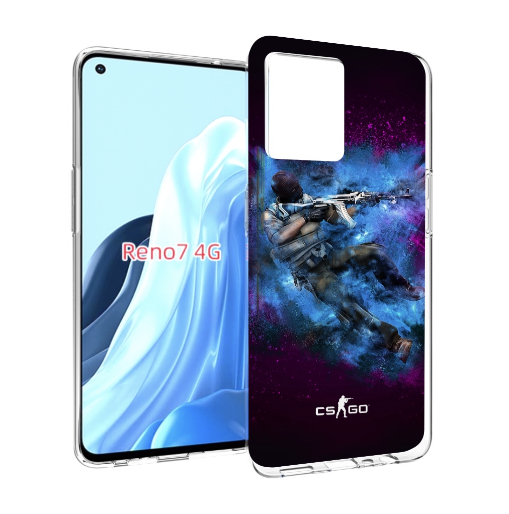 

Чехол MyPads CS-go-террорист для OPPO RENO 7 4G, Прозрачный, Tocco