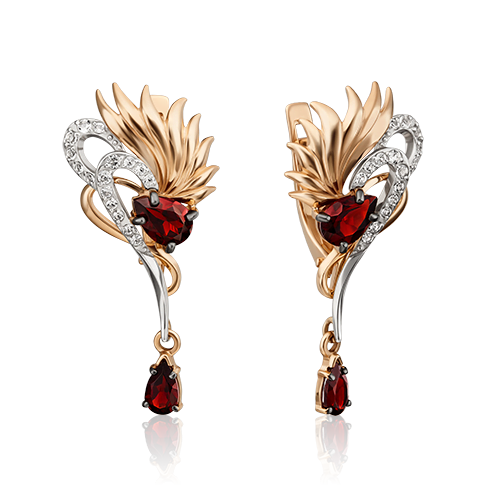 

Серьги из красного золота с гранатом PLATINA jewelry 02-4585-00-264-1111-57_0, 02-4585-00-264-1111-57_0