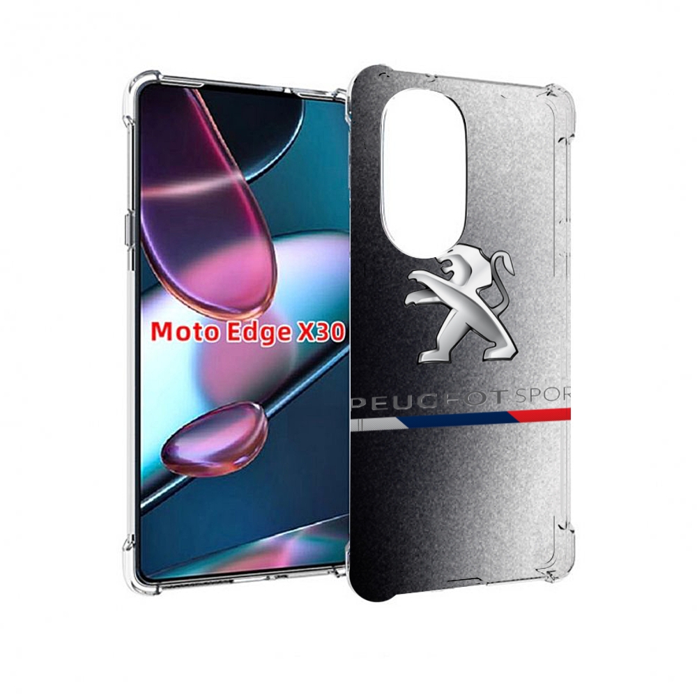 

Чехол MyPads пежо-peugeot-1 для Motorola Moto Edge X30, Прозрачный, Tocco