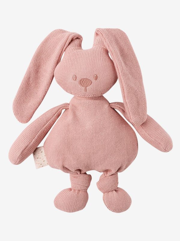 фото Игрушка мягкая nattou soft toy lapidou tricot кролик pink