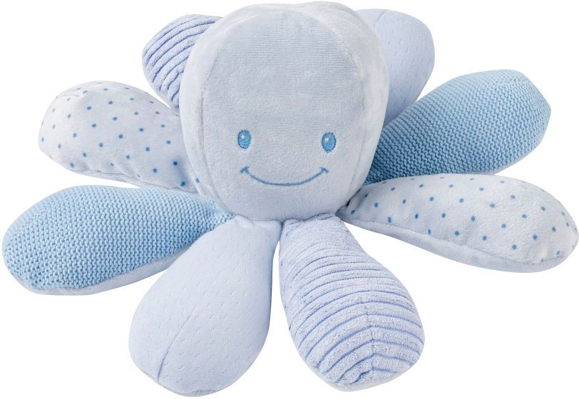 фото Игрушка мягкая nattou soft toy lapidou activity octopus осьминог blue