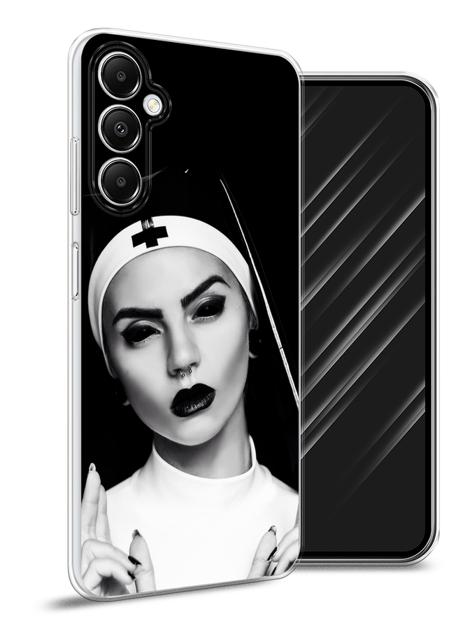 

Чехол Awog на Samsung Galaxy A05s "Черная монашка", Серый;черный, 2108850-1