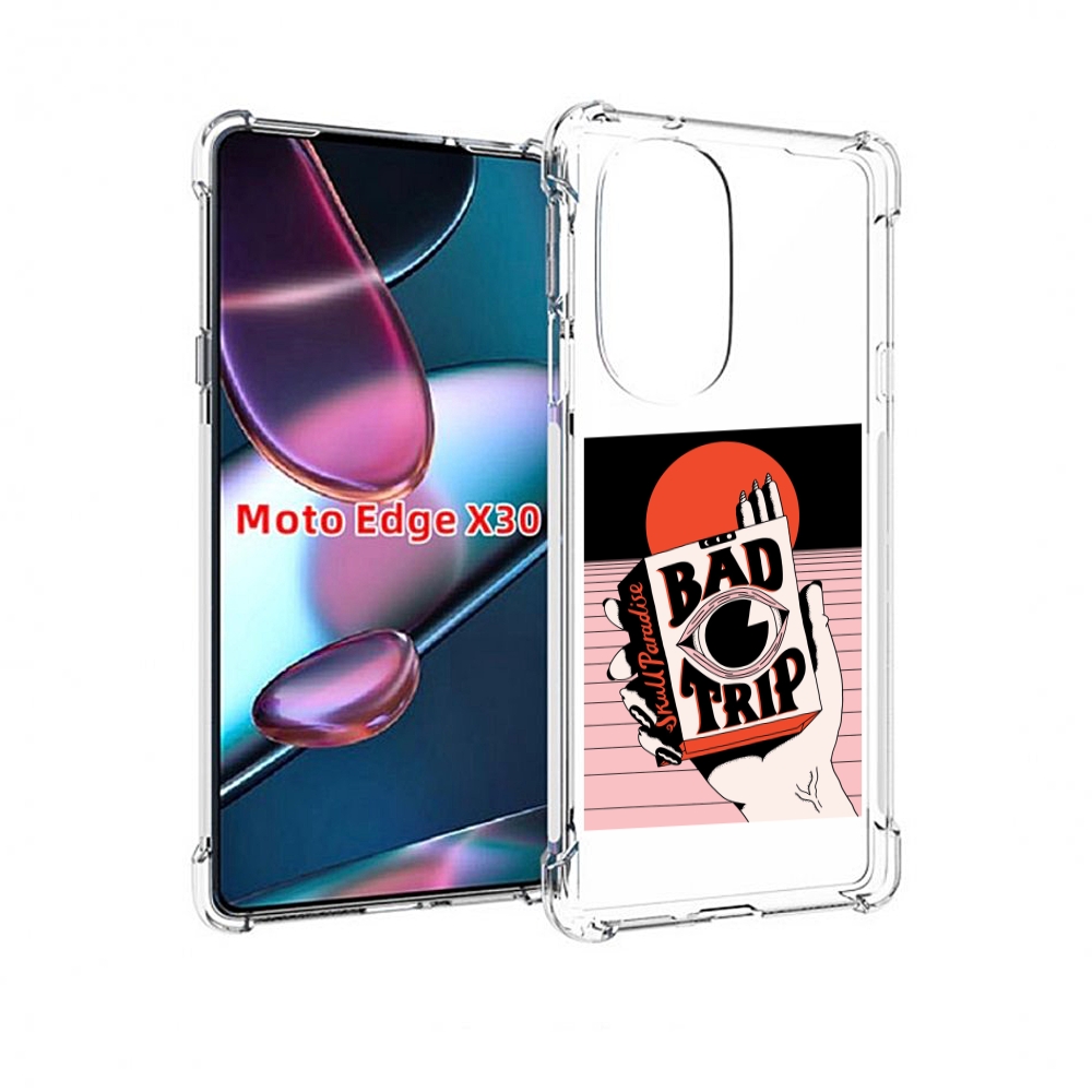 

Чехол MyPads плохая пачка для Motorola Moto Edge X30, Прозрачный, Tocco