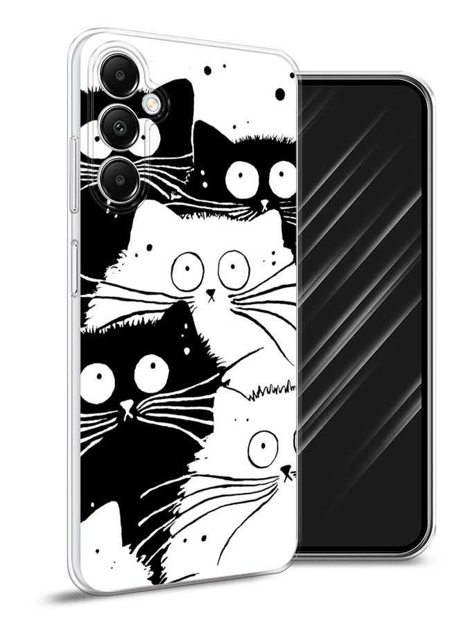 

Чехол Awog на Samsung Galaxy A05s "Коты черно-белые", Черный;белый, 2108850-1