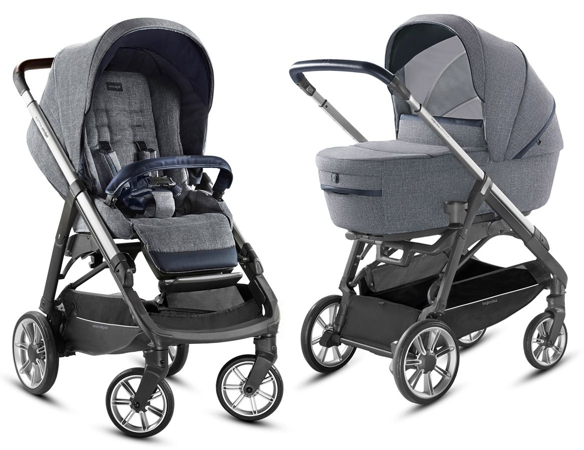 

Коляска 2 в 1 Inglesina Aptica System Duo NIAGARA BLUE шасси Graphite Coffee, Aptica System Duo