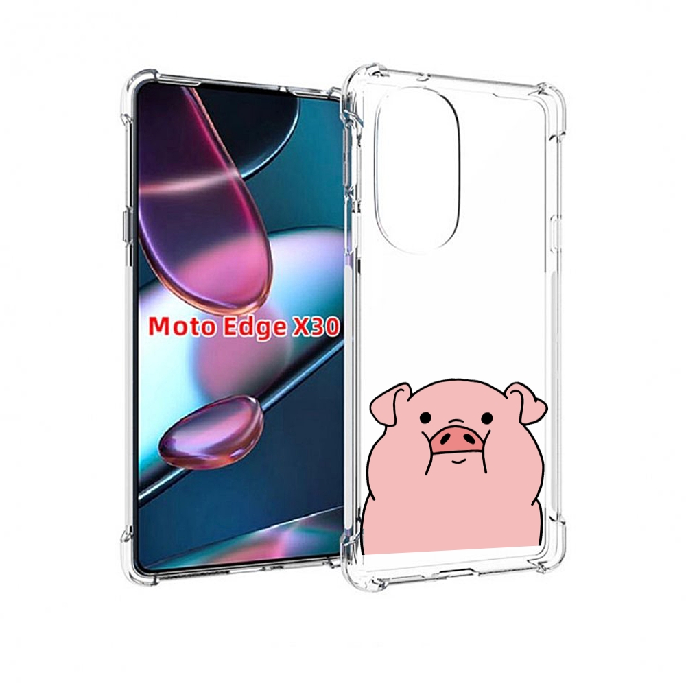 

Чехол MyPads полная-свинья для Motorola Moto Edge X30, Прозрачный, Tocco
