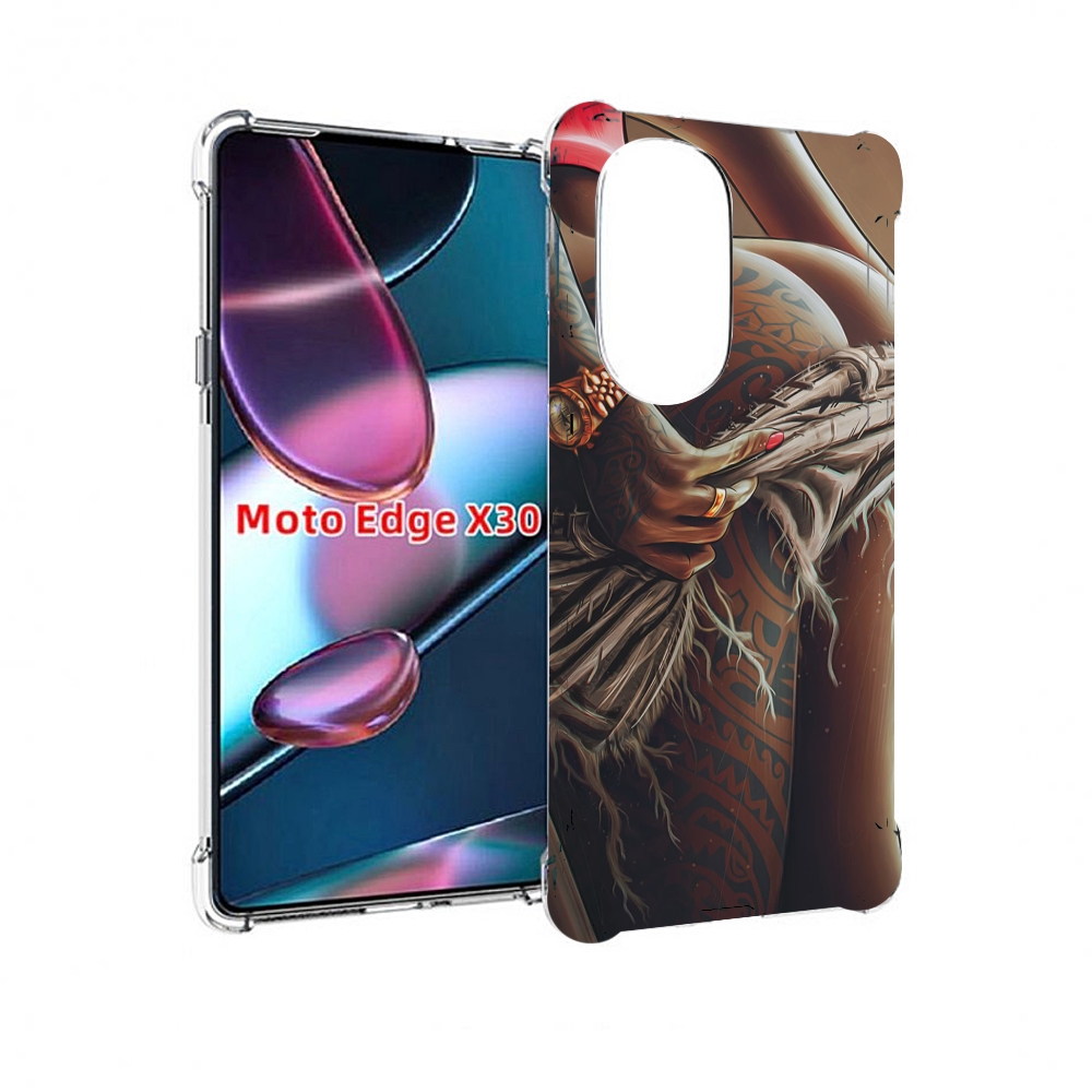 

Чехол MyPads полуголая девушка фотография женский для Motorola Moto Edge X30, Прозрачный, Tocco