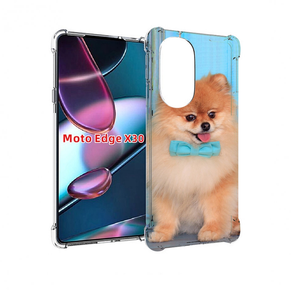 

Чехол MyPads померанскии шпиц для Motorola Moto Edge X30, Прозрачный, Tocco