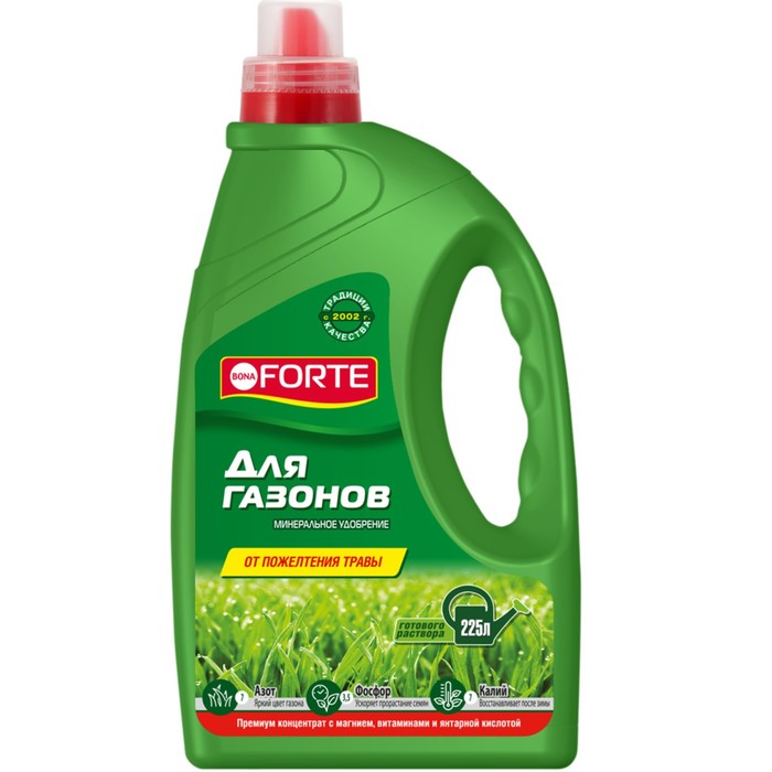 

Удобрение открытого грунта "Бона Форте", для газонов, 1,5 л