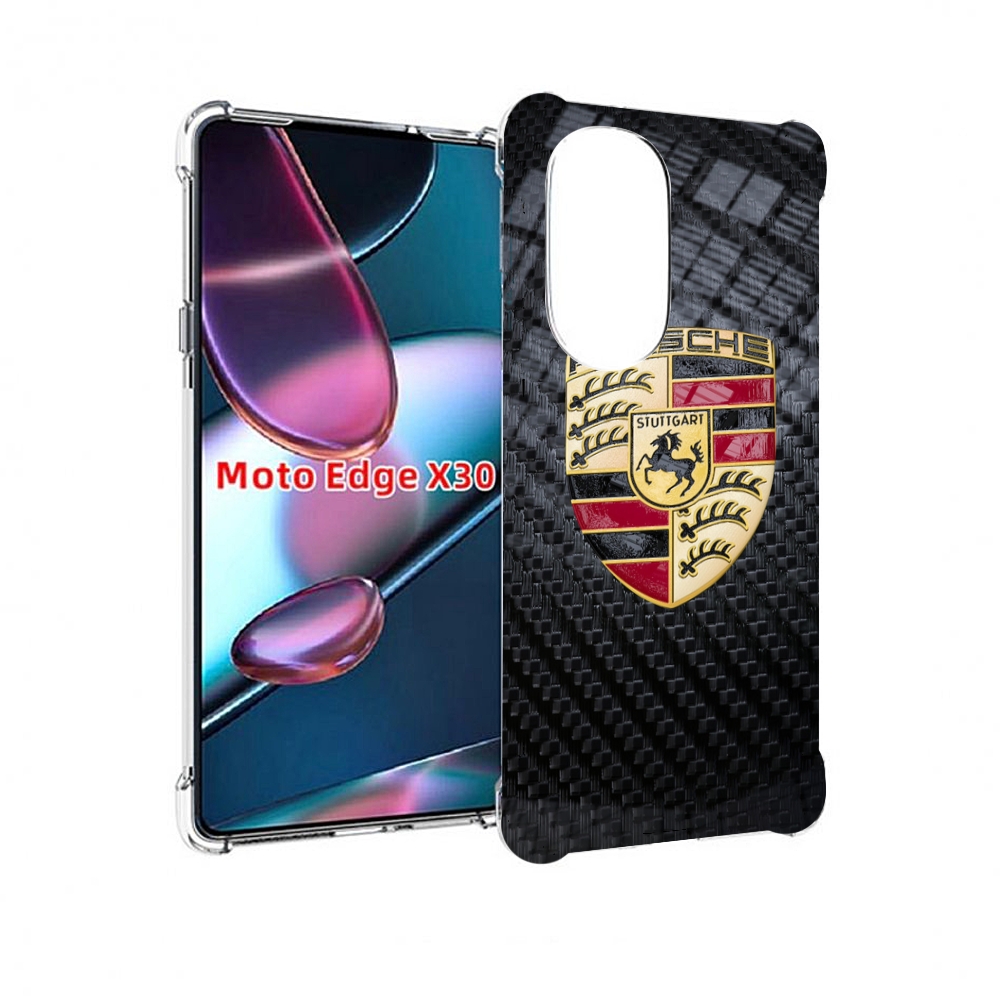 

Чехол MyPads порше porsche 3 мужской для Motorola Moto Edge X30, Прозрачный, Tocco