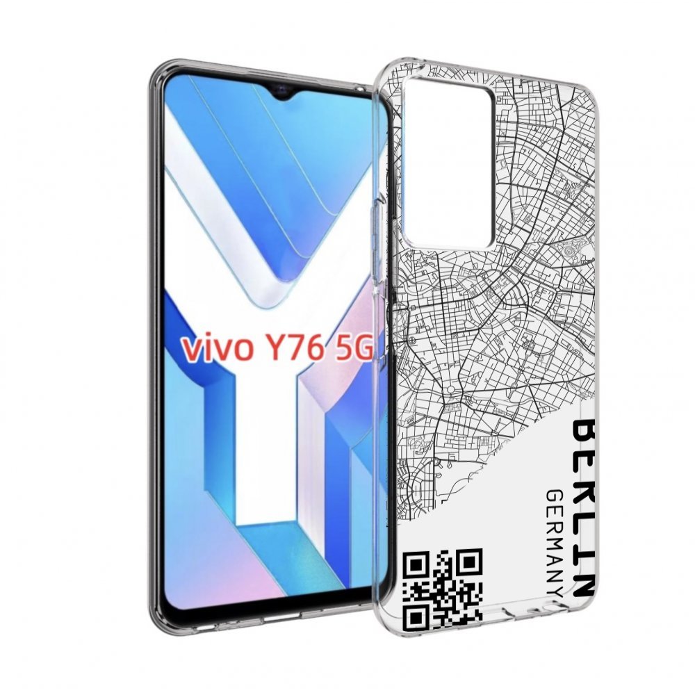 

Чехол MyPads схема-берлин для Vivo Y76 5G, Прозрачный, Tocco
