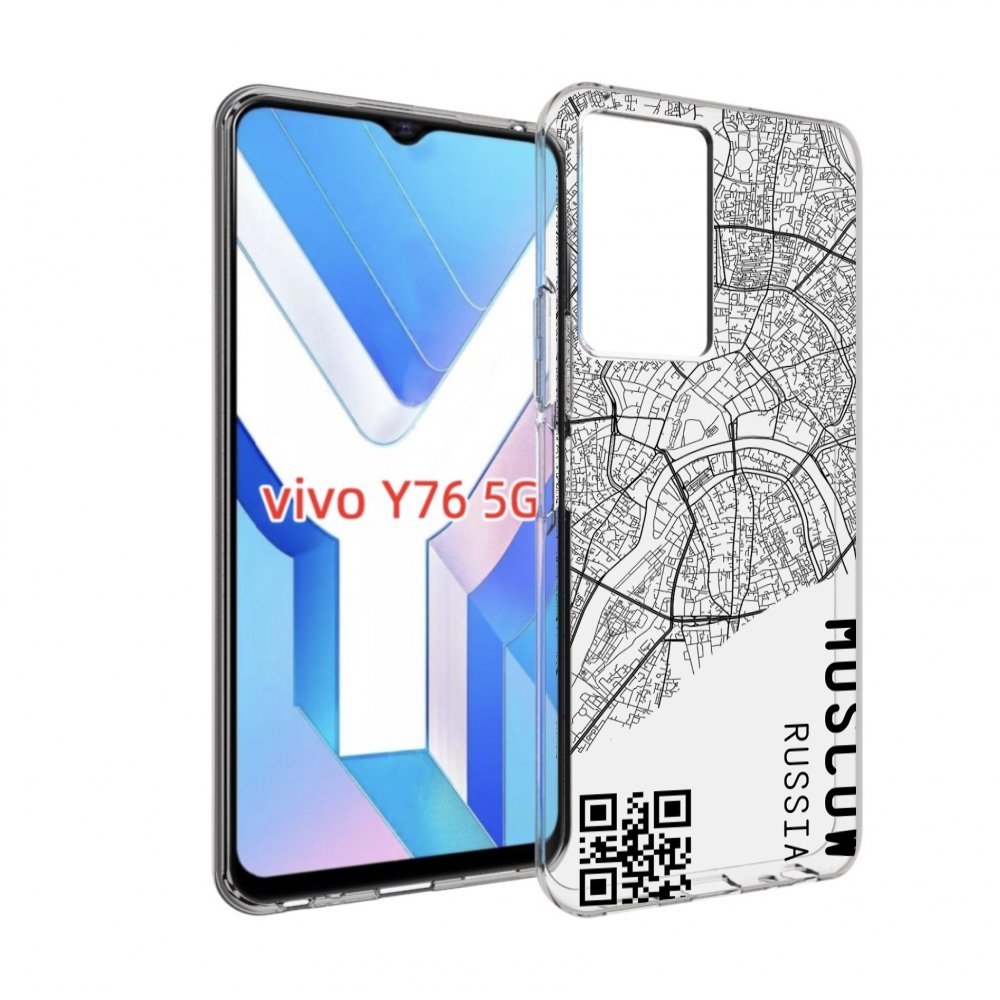 

Чехол MyPads схема-москва для Vivo Y76 5G, Прозрачный, Tocco